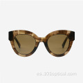 Gafas de sol de mujer de acetato de ojo de gato de moda